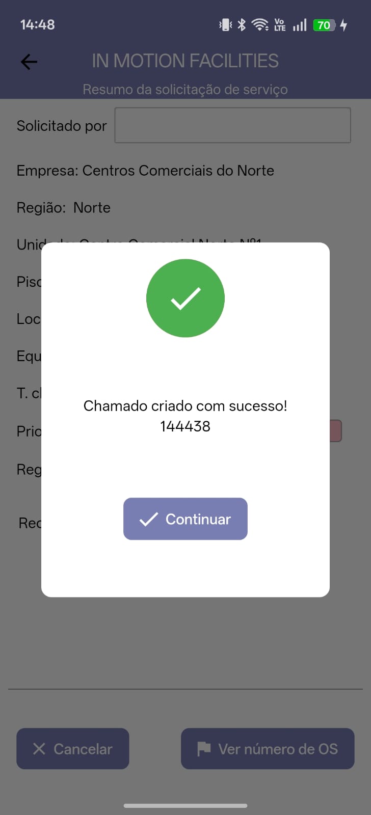 Ticket creado